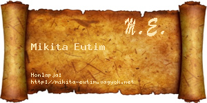 Mikita Eutim névjegykártya